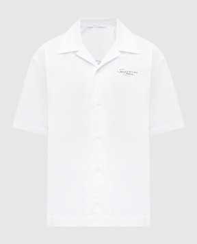 Givenchy White shirt with logo print BM618F1YJQ