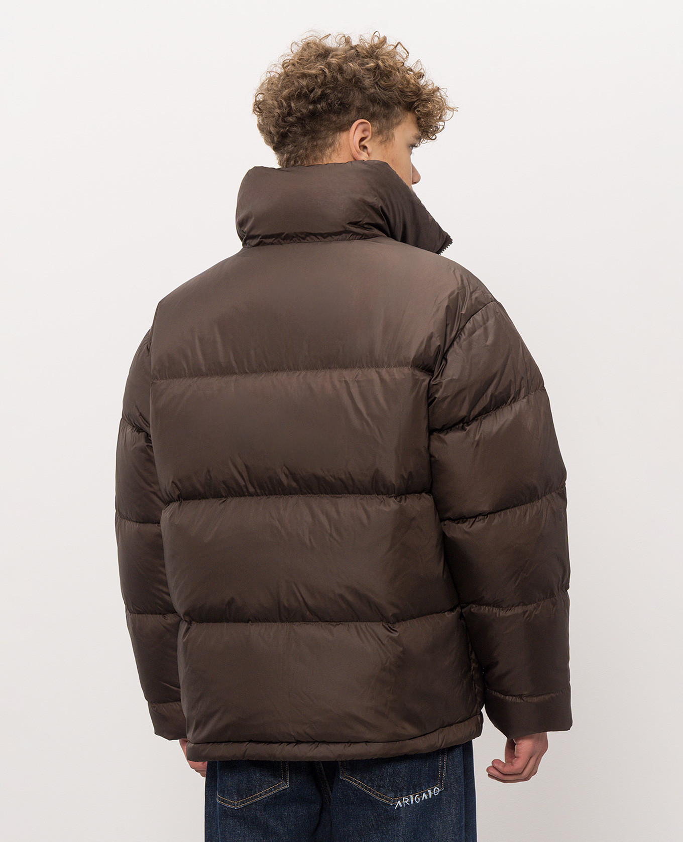 Brown Observer down jacket Axel Arigato 4