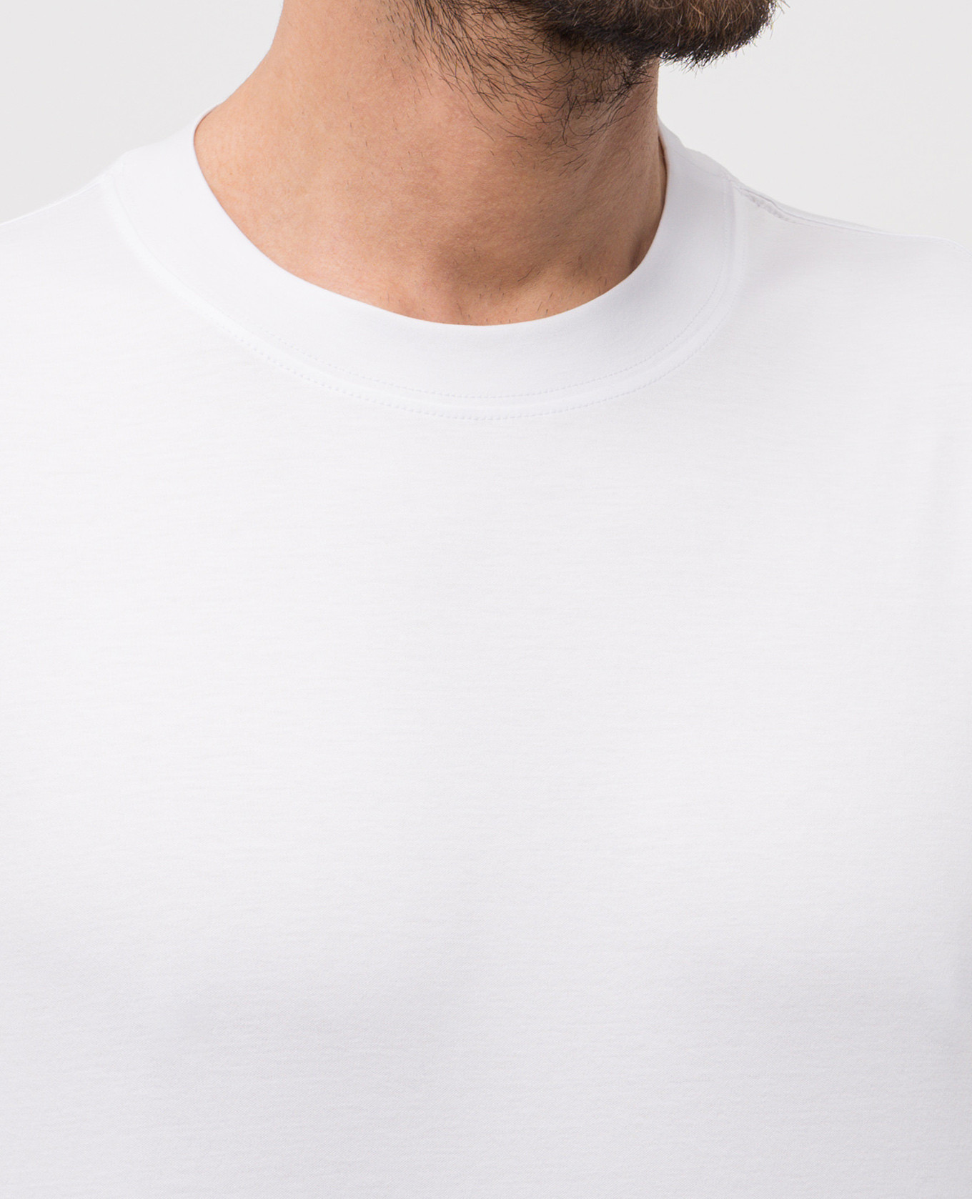 

White straight-cut T-shirt Brunello Cucinelli