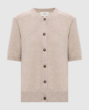 Loulou de Saison JODI beige cashmere cardigan JODI
