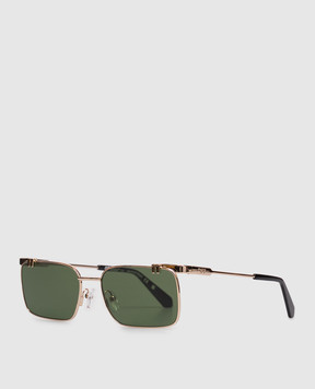Off-White Gold sunglasses with OFF logo OW2031765559