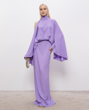 Taller Marmo Bacall purple maxi dress SS2601