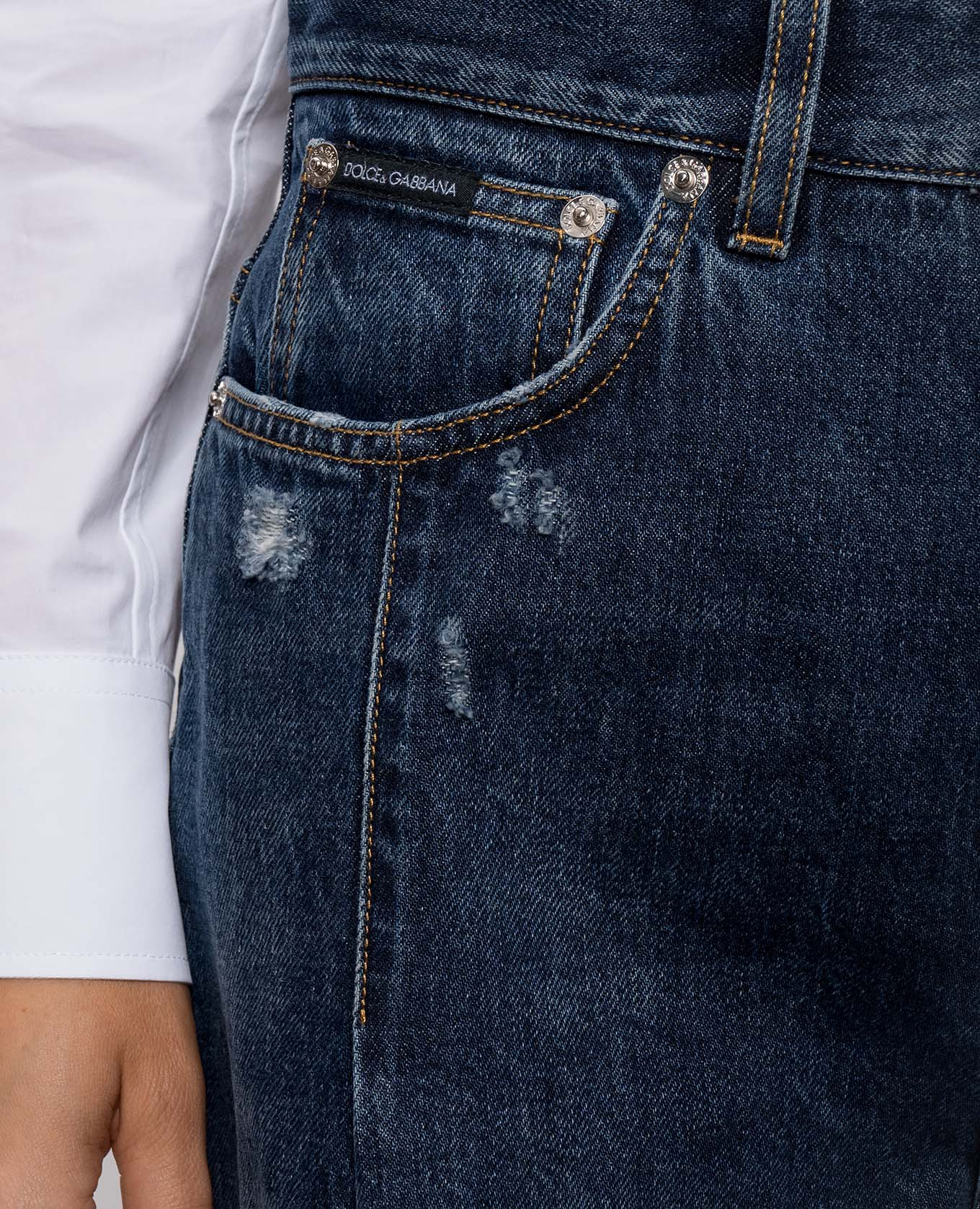 Blue jeans with holes Dolce&Gabbana 5