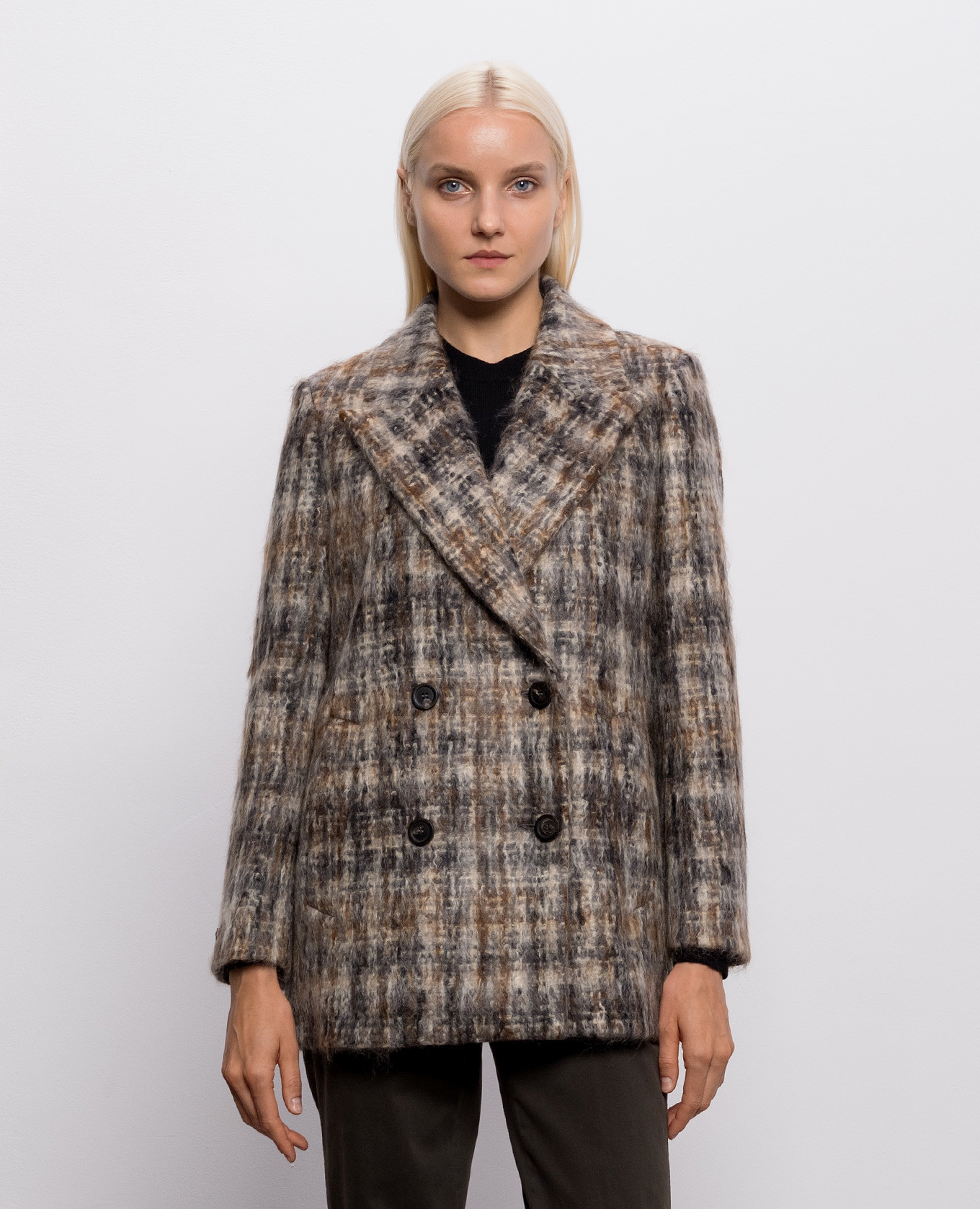 Good quality cropped coat with wool Peserico 3
