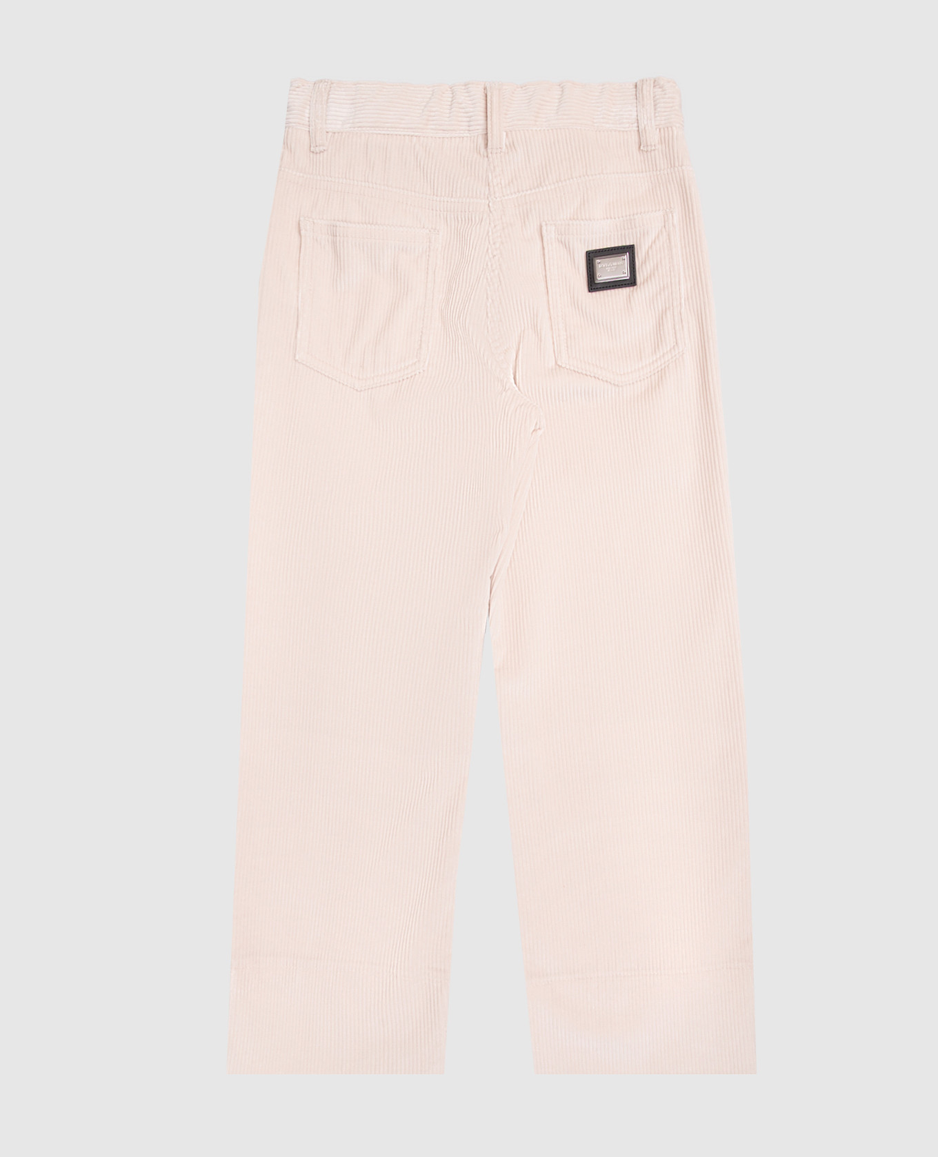

Children's beige corduroy pants with logo Dolce&Gabbana