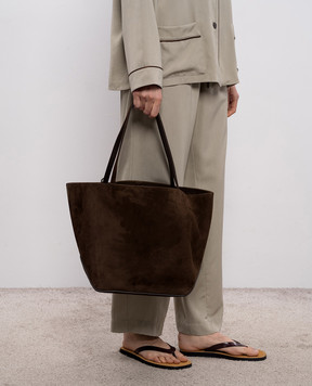 The Row Brown suede Park tote bag W2103L665