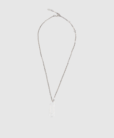 Silver chain with Paperclip pendant