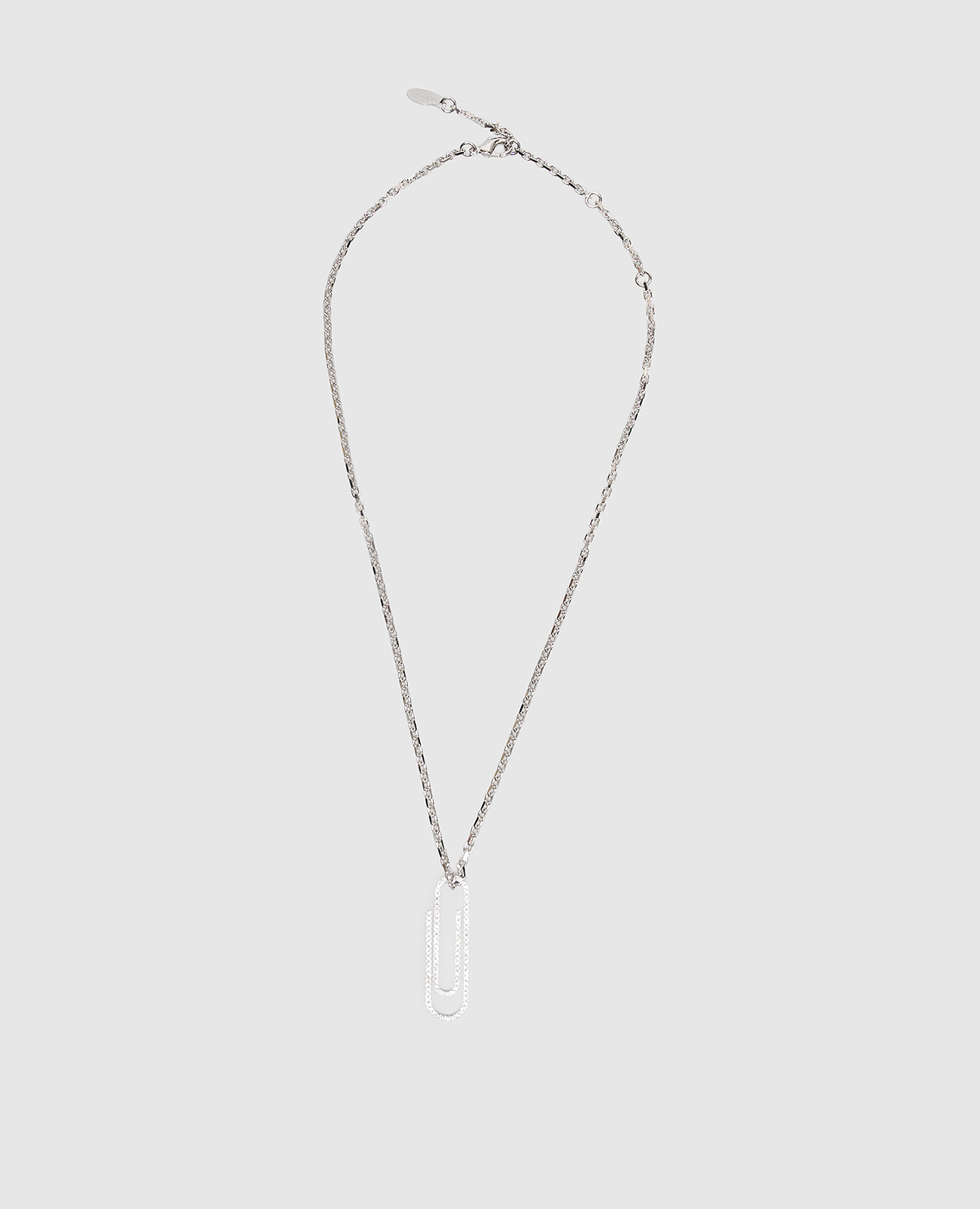 Silver chain with Paperclip pendant