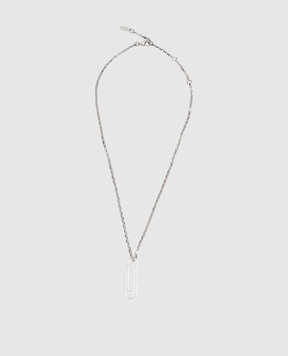 Off-White Silver chain with Paperclip pendant OWOB146S26MET001