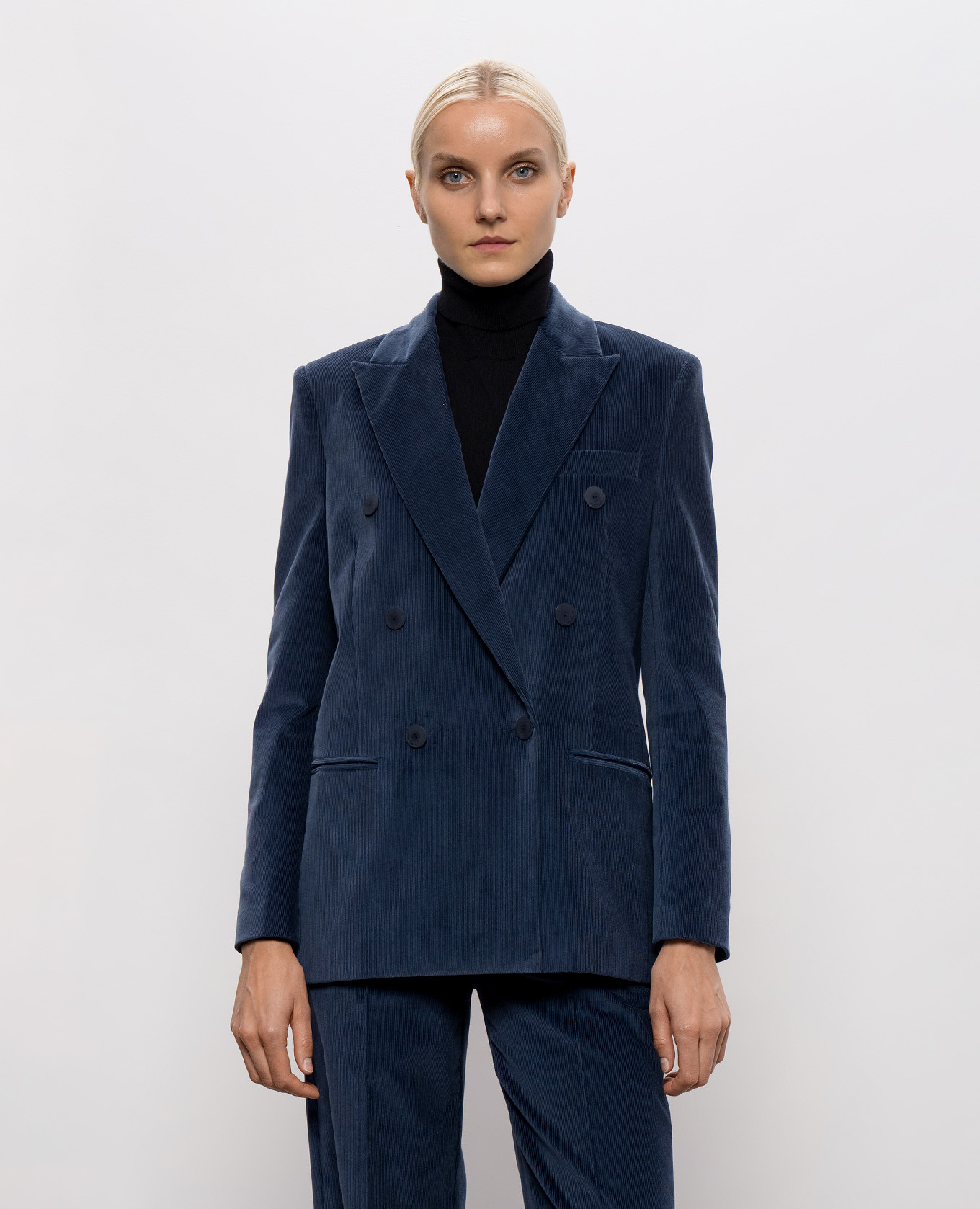 Blue corduroy jacket Dondup 3