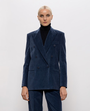 Dondup Blue corduroy jacket DJ745VS0039DXXX