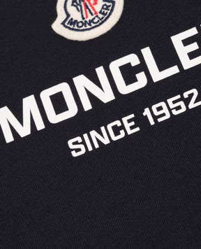 Moncler ENFANT Children's blue T-shirt with contrasting logo L29548C0001189AFV