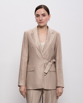 Peserico Beige jacket with linen S0122901921