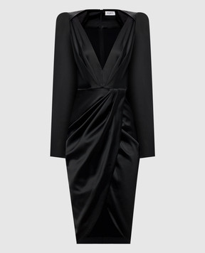 Balmain Black dress with accent shoulders DR0000000140
