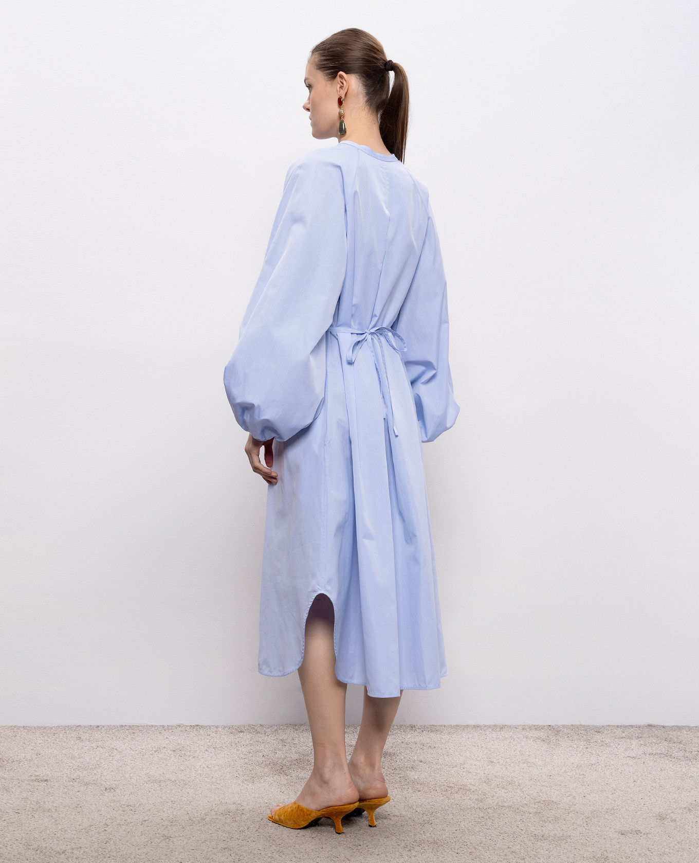 

Blue VITTI shirt dress Loulou de Saison, Light blue