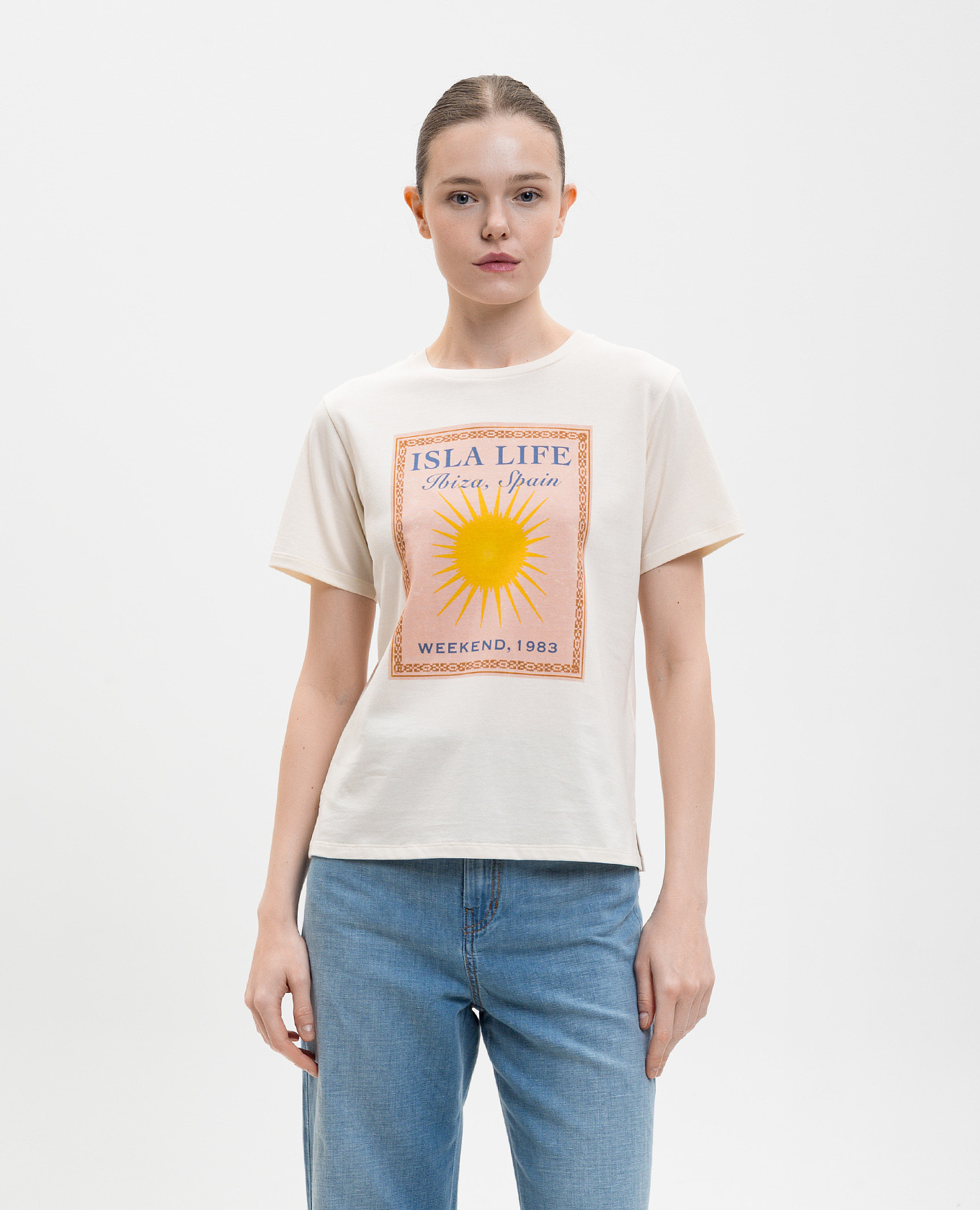 

PANTERA ivory print T-shirt Max Mara Weekend, Beige