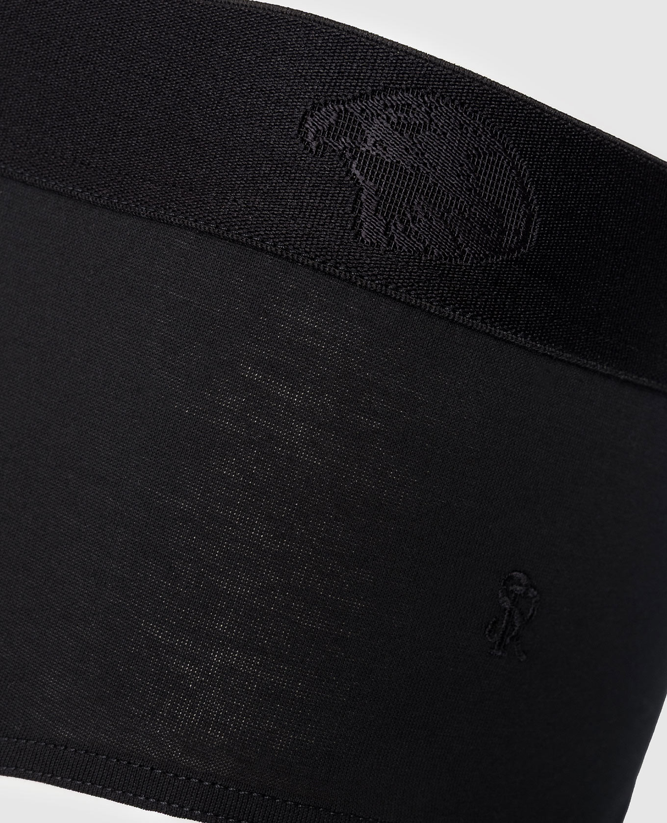 

Black briefs with logo pattern Stefano Ricci