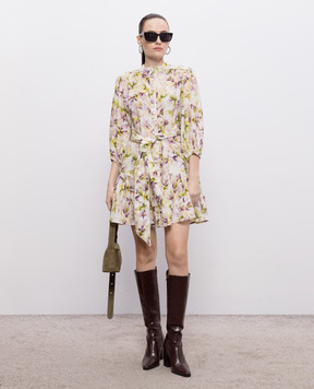 Christy Lynn Rianne watercolor print linen dress CLD144BF55