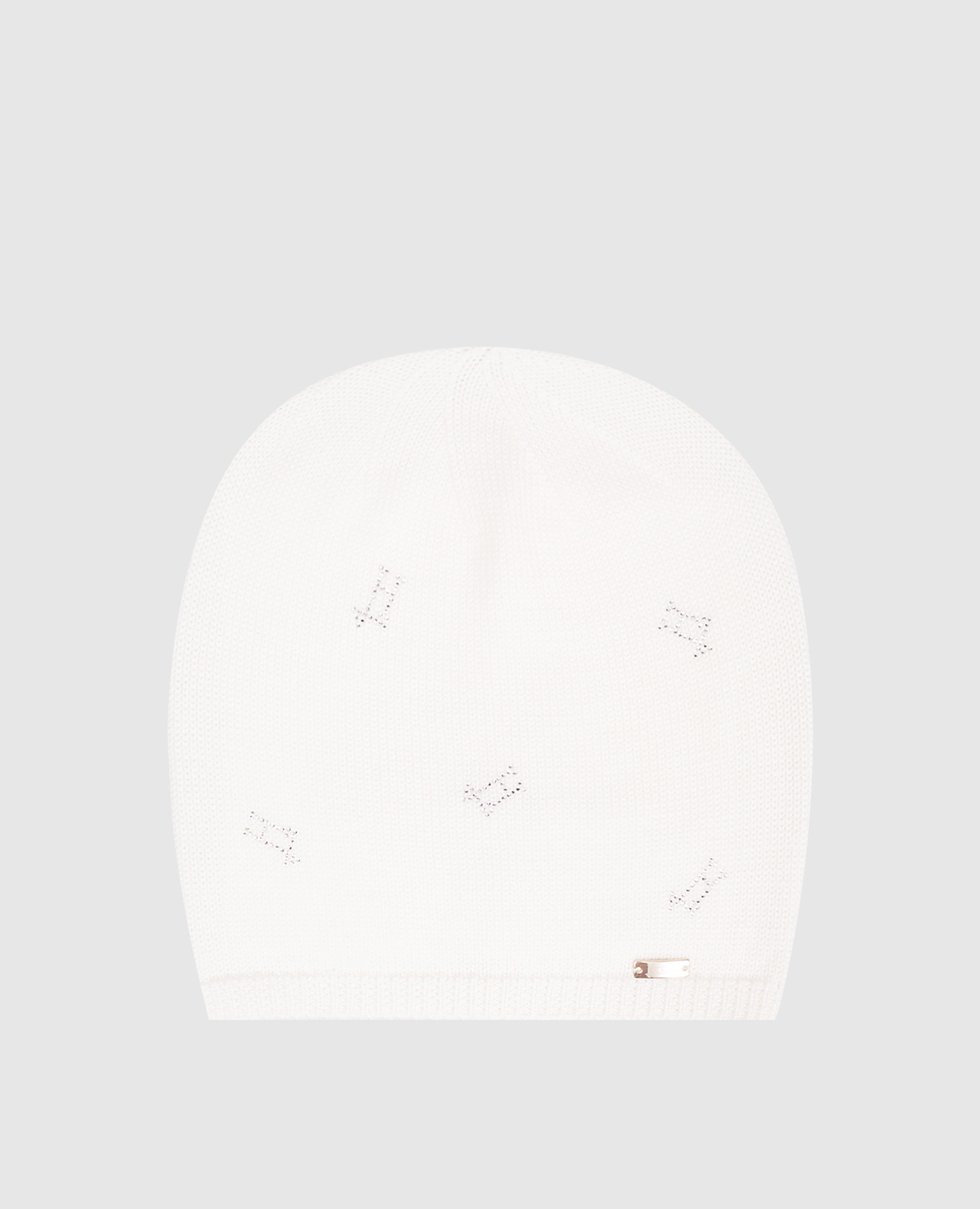 

White wool hat with logo Herno