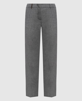 Peserico Gray pants with wool A0471803358