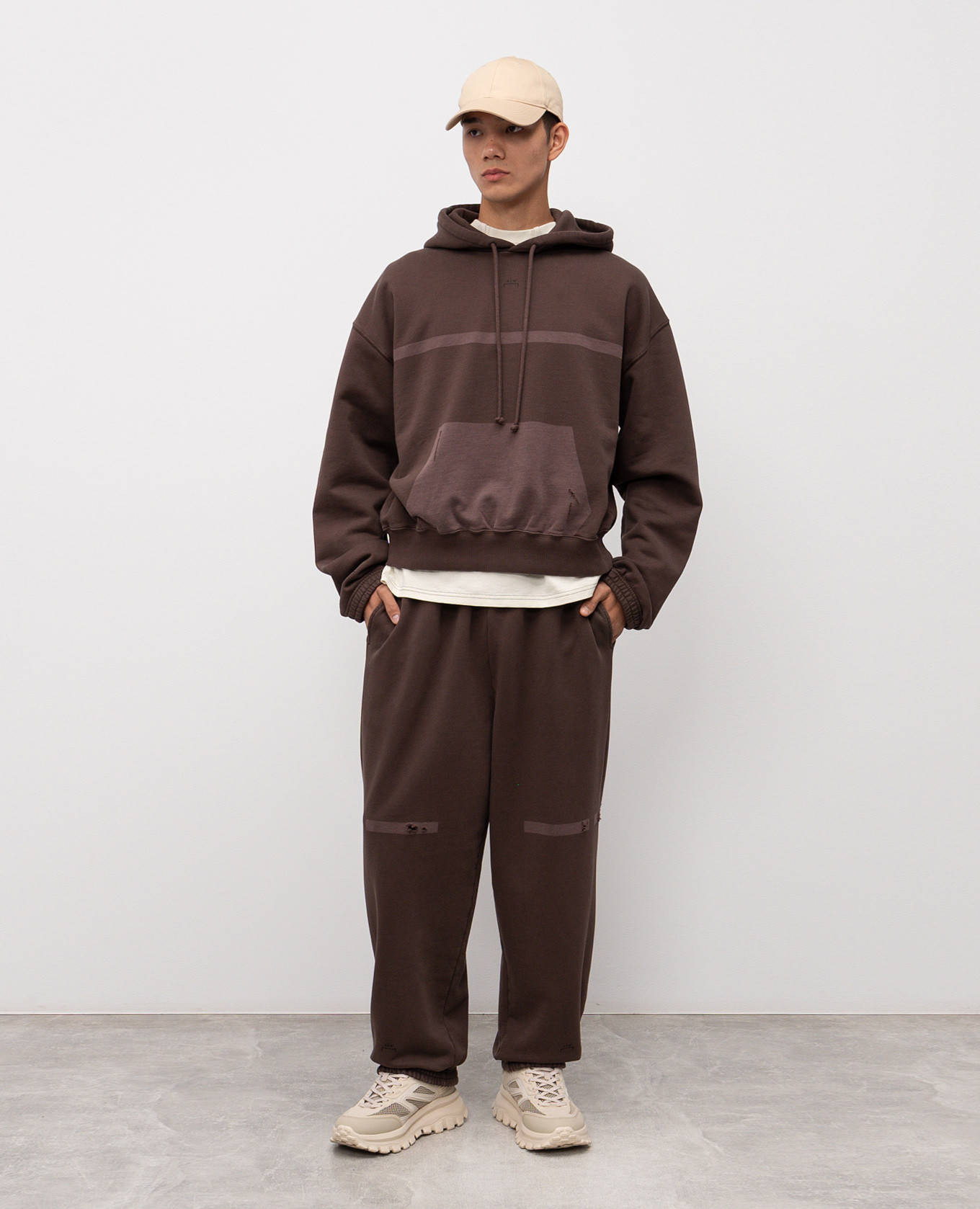 

Brown Laser Fade Joggers with Slits A Cold Wall