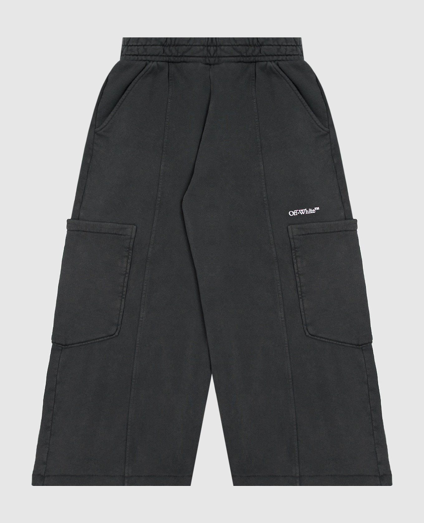 Children's gray sweatpants with contrasting print Off-White