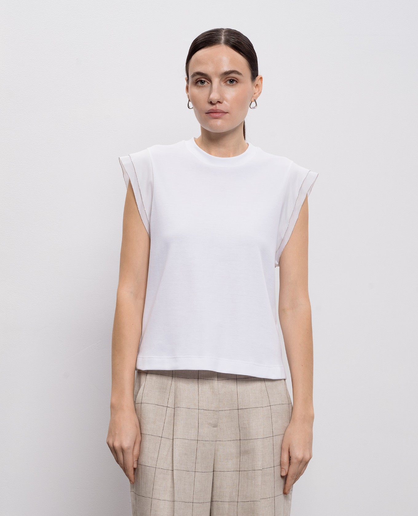 

White top with chain Peserico