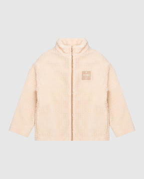 Fendi Children's beige jacket with wool JUA284AY8J812+