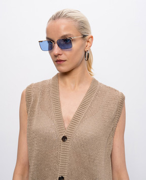 Off-White Gold sunglasses with logo OW2031764559