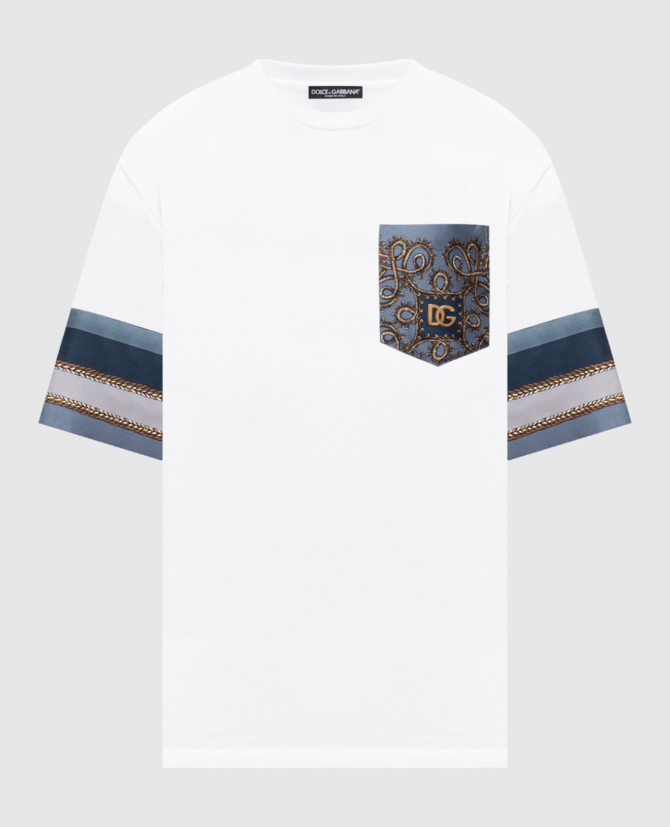

White silk printed T-shirt Dolce&Gabbana