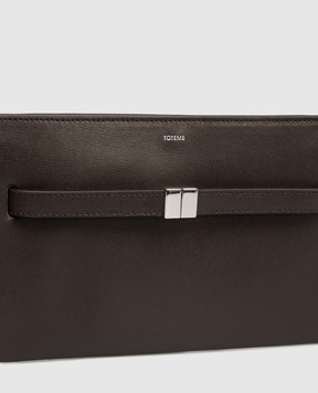 Toteme Brown leather crossbody bag 261WAM0052LE0025