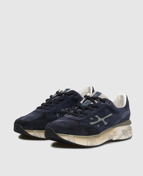 Premiata Moerun blue suede sneakers MOERUN