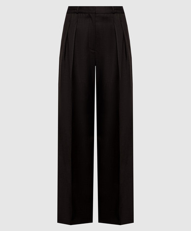SBIRU brown wool pants