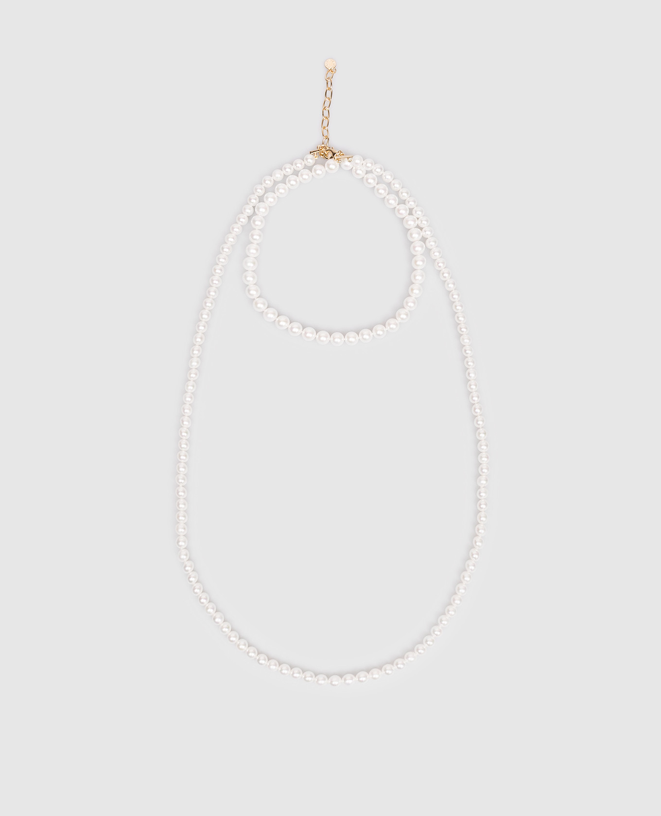 

White double layer necklace Madreperla
