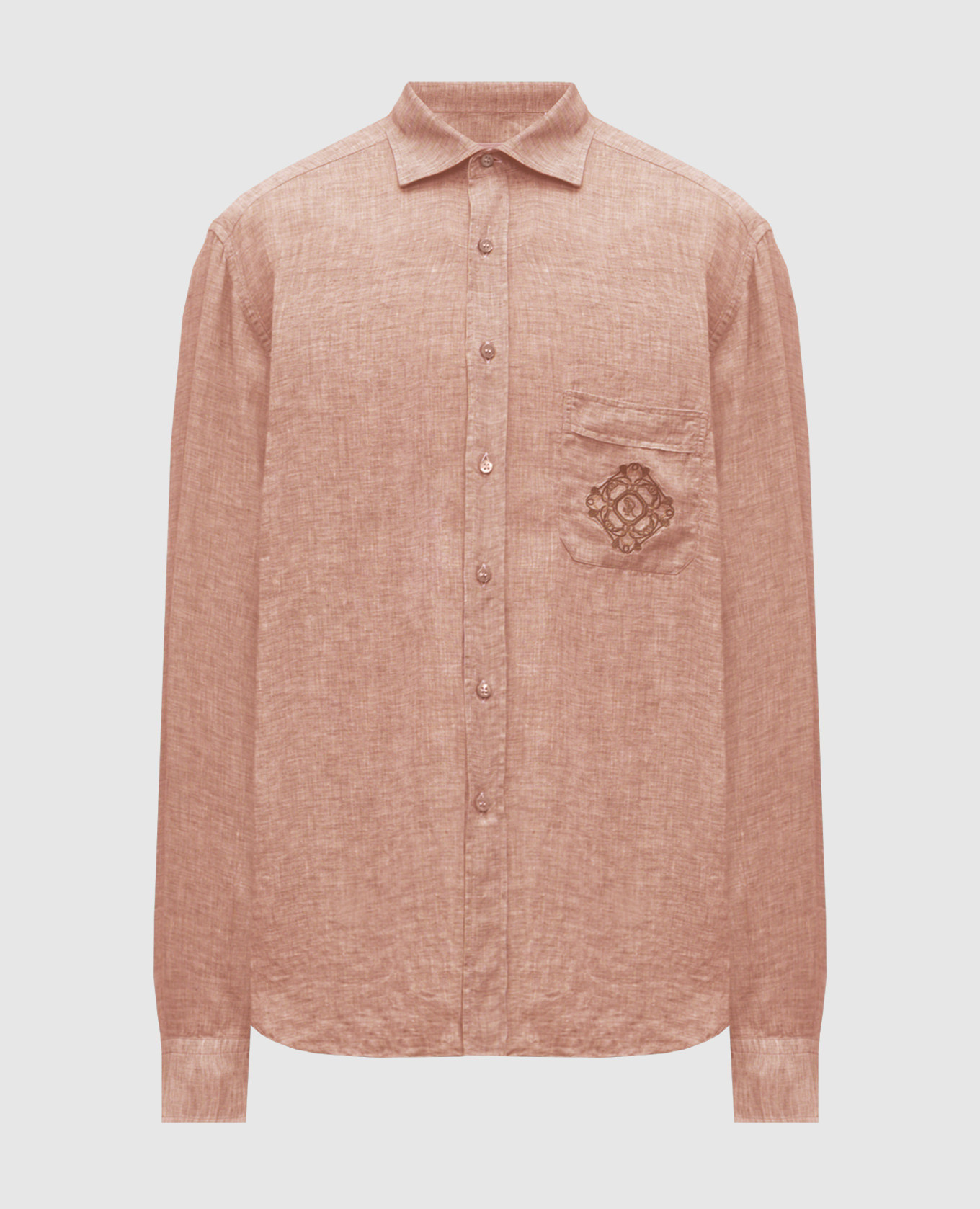 

Brown linen shirt Stefano Ricci