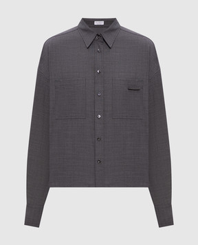 Brunello Cucinelli Gray shirt with wool MPW07NB206