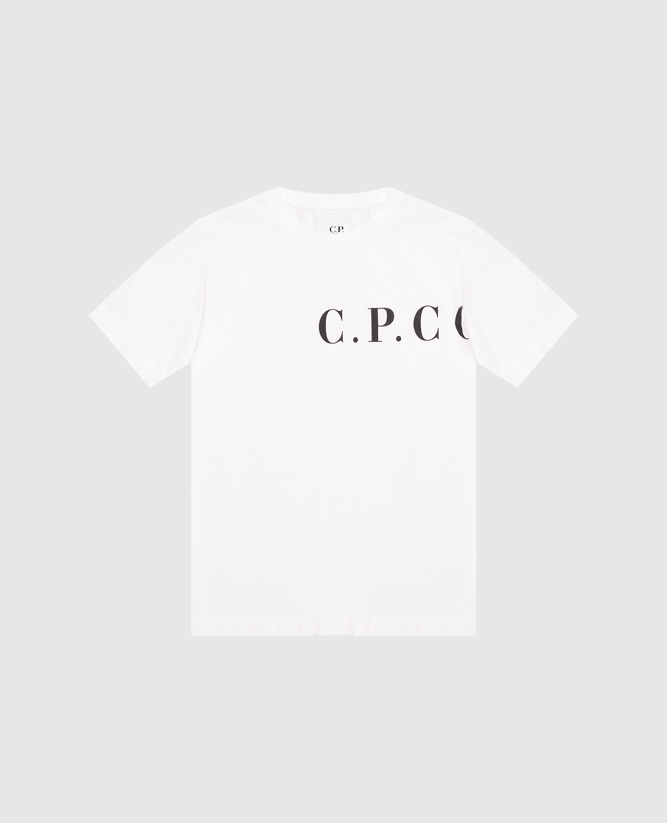 Children's white T-shirt with logo