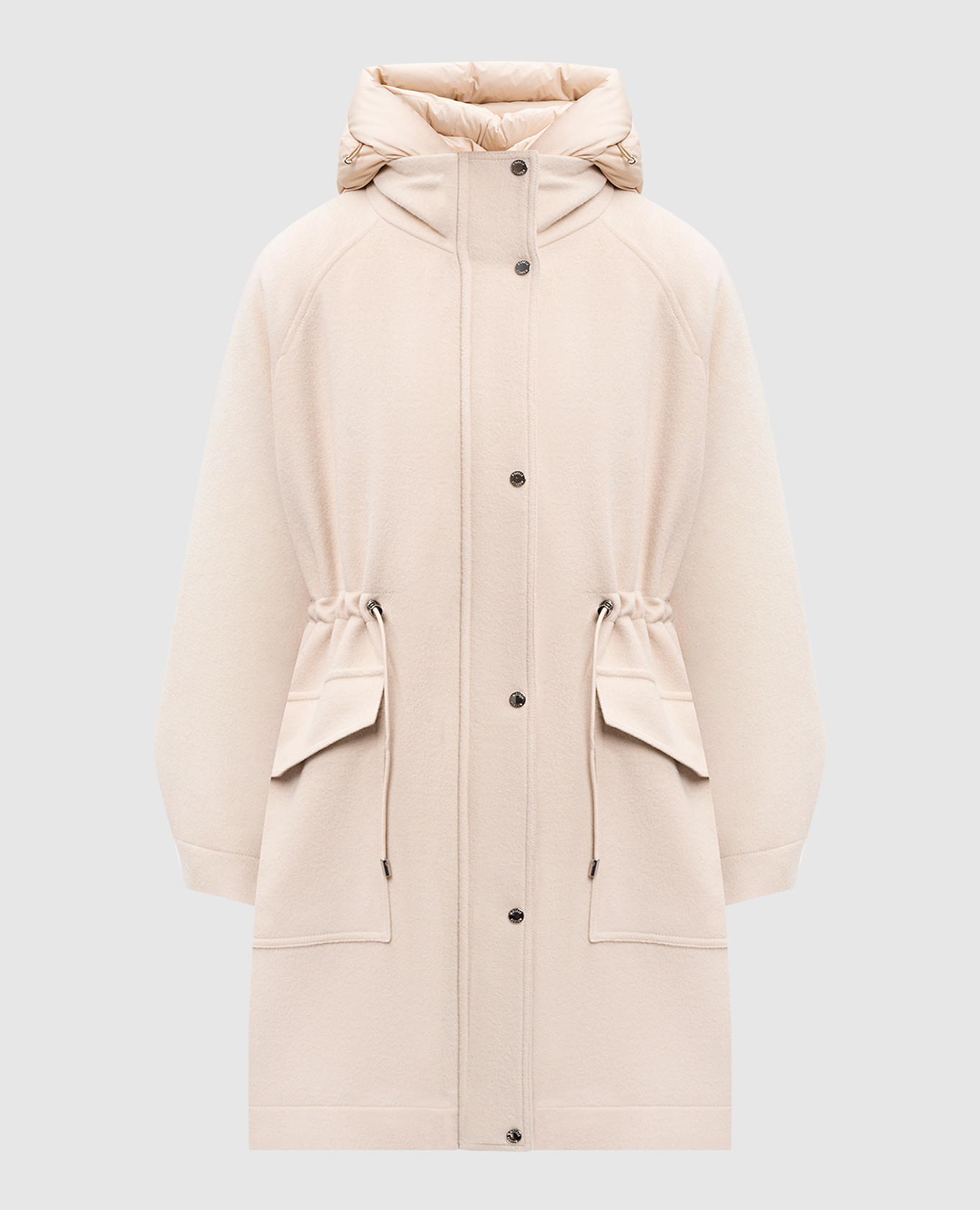 

Beige ALIMENA wool and cashmere parka MooRER