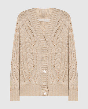 Ermanno Scervino Ivory alpaca cardigan D495N322NWJ