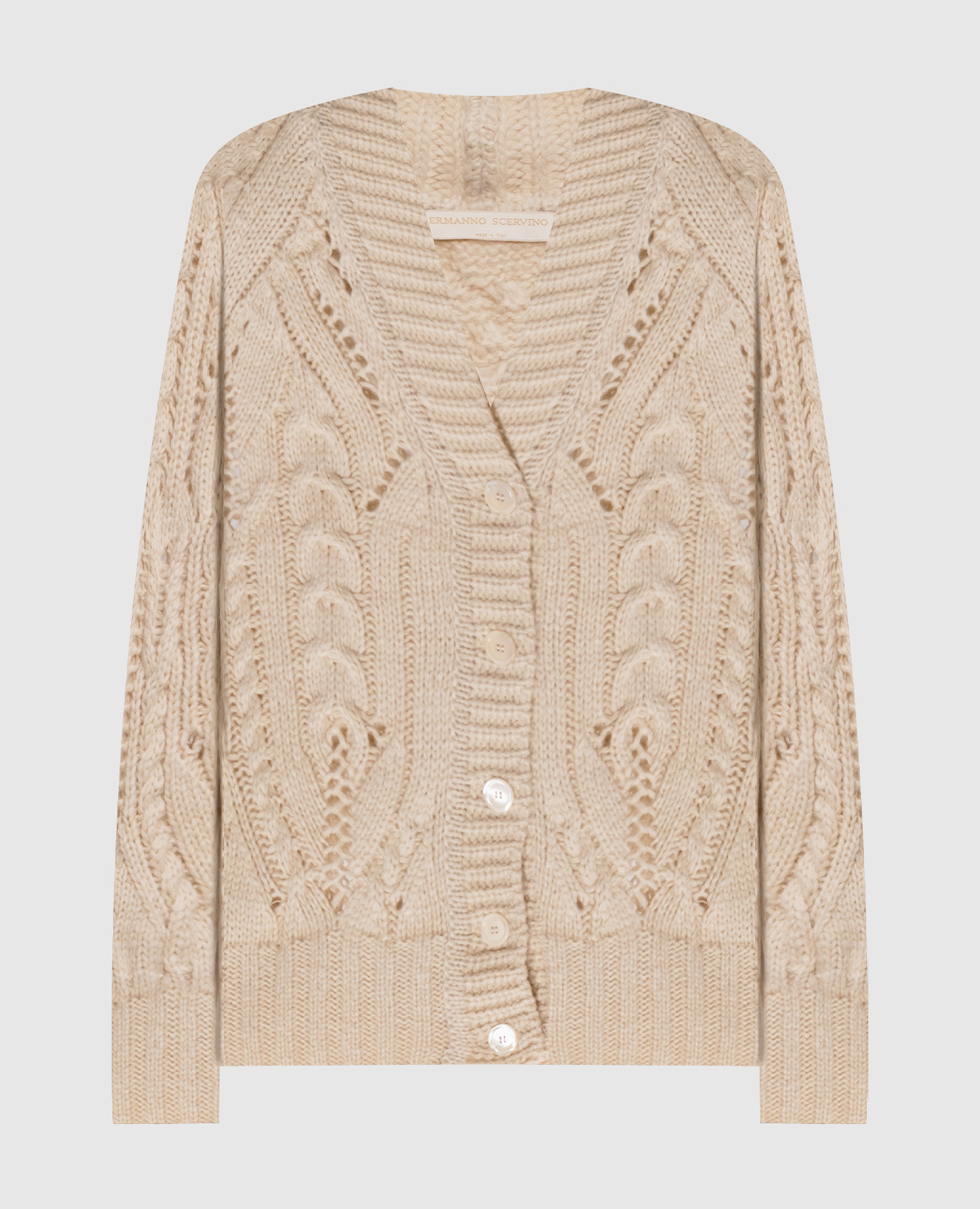 Ivory alpaca cardigan
