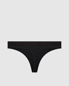 Tom Ford Black thong panties with contrast logo KNJ009JEX011