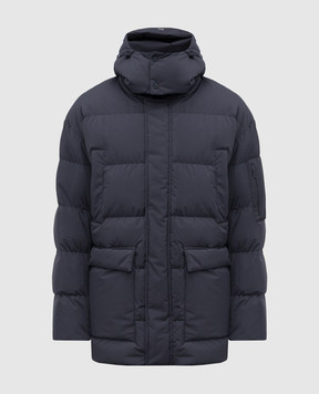 Herno Blue down jacket with logo print PI001292U12840