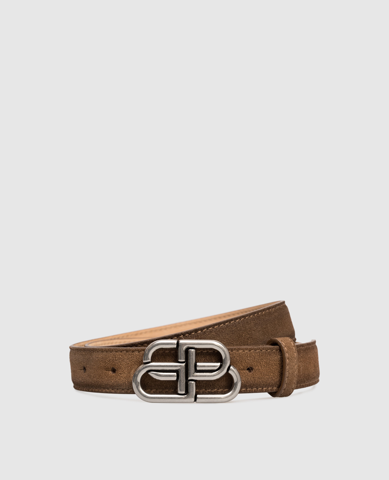 

Brown suede BB belt Balenciaga