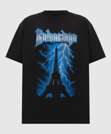 Black Paris Thunderstorm T-shirt
