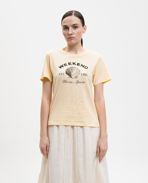 Max Mara Weekend Yellow T-shirt BORA WKDBORA