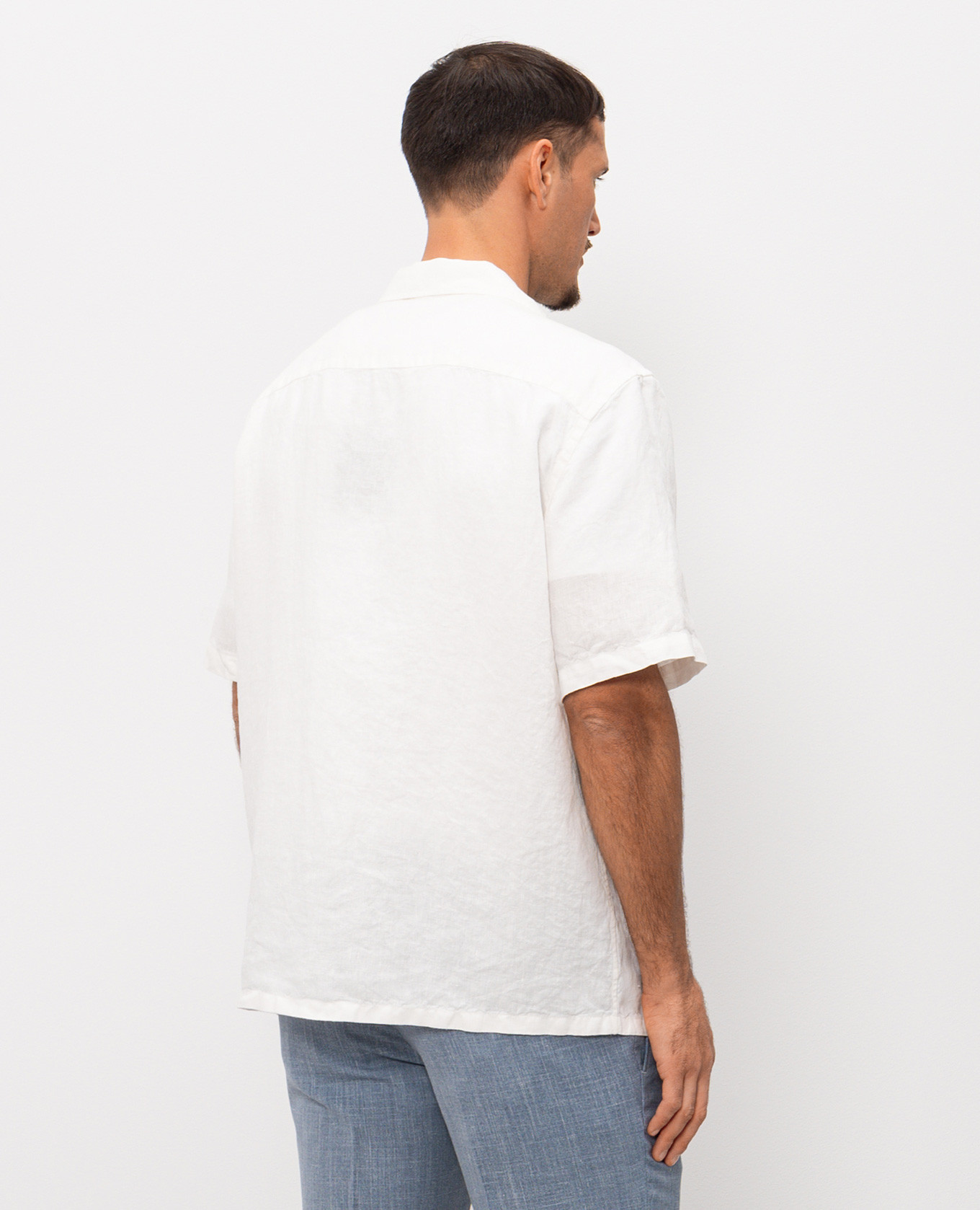 

Ivory linen shirt Peserico, Beige