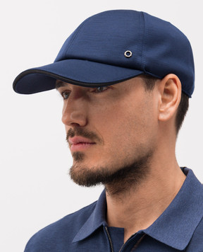 Stefano Ricci Blue wool cap with logo MCV61TX08EMA0033