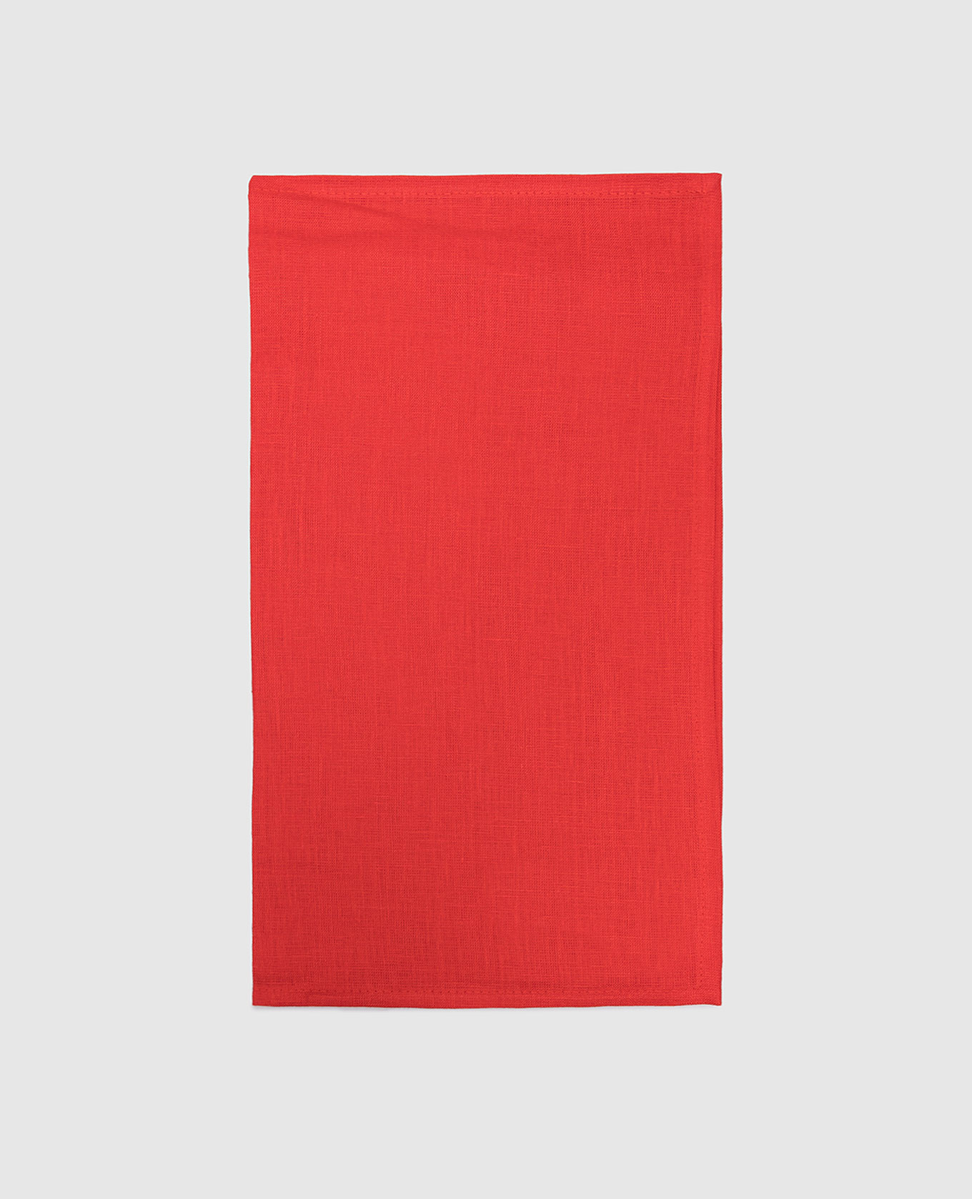 

Red linen serving napkin TIZIANO TESSITURA TOSCANA TELERIE