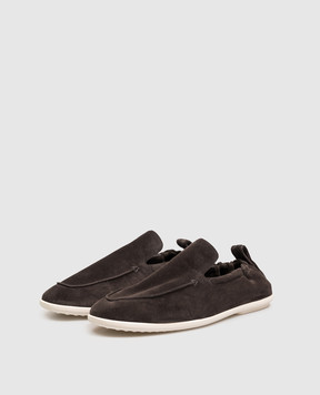 Bottega Veneta Brown suede loafers 876078V6X20