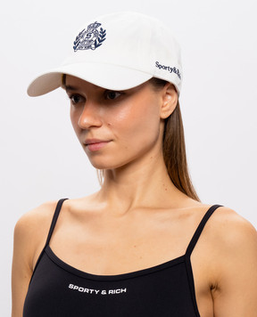 Sporty & Rich White cap with embroidery AC04085243WH06